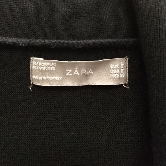 Zara Black Cropped Cardigan - Picture 7 of 8
